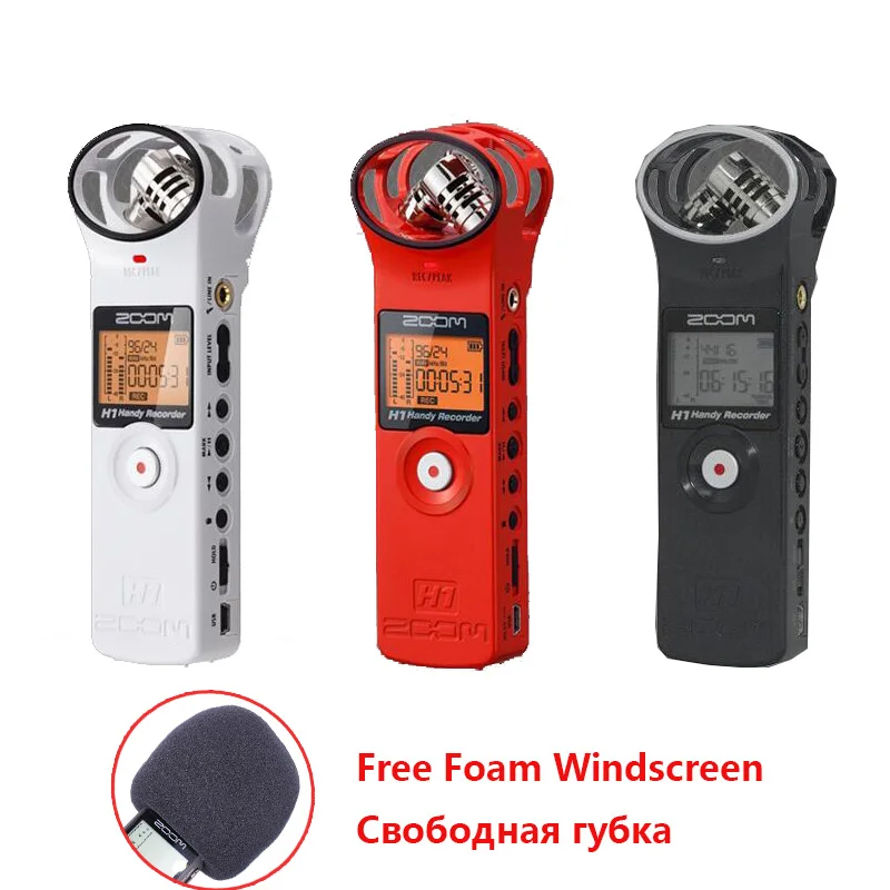 Portable Zoom H1 Wireless Microphone Handy Digital Recorder Stereo