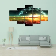 

Wall Art HD Prints Home Decor 5 Pieces Canvas Painting Abstract Pictures Creative Artwork Poster Free shipping Abooly