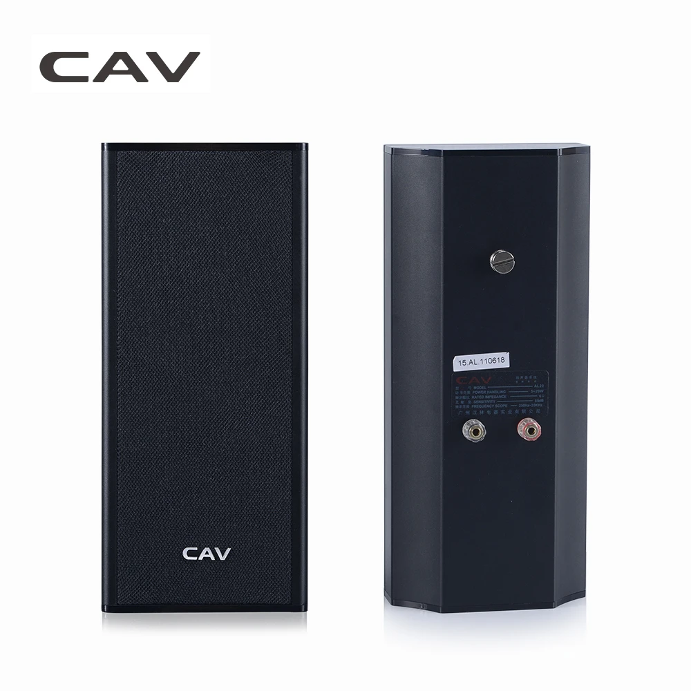 CAV AL20 Wall-Mounted Speaker Home Theater Passive Speaker AUX Sealed Wall-Surround Speakers
