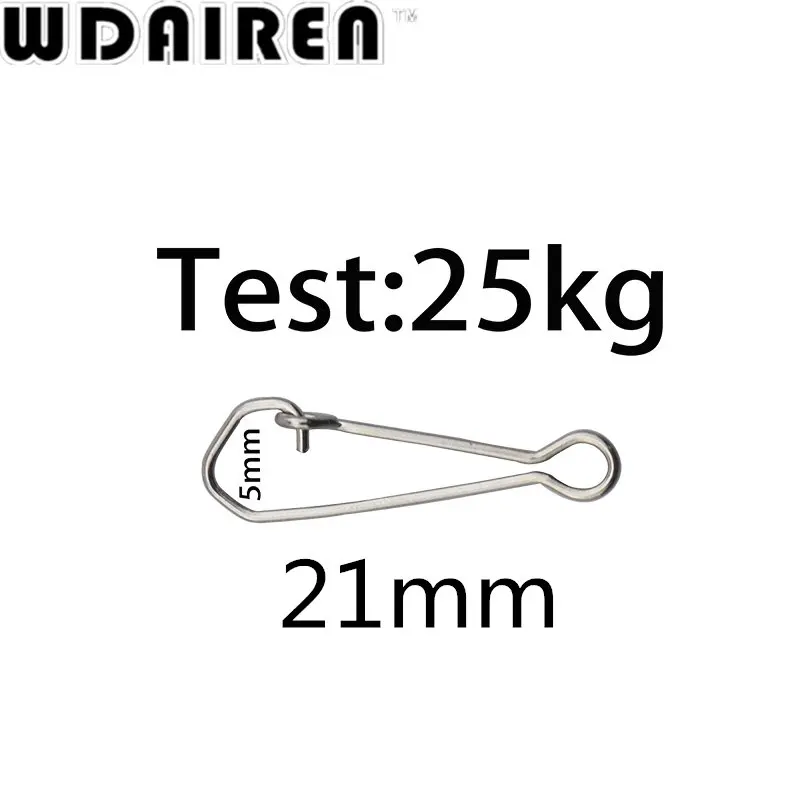 100 шт./лот, шарнирное соединение для ловли карпа, защелкивающийся замок, булавка для морского рыболовного крючка, предохранительное соединение, Аксессуары для рыбалки - Цвет: 21mm