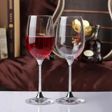 Бессвинцовый прозрачный кристалл 412 мл питьевой Красный Набор бокалов для вина