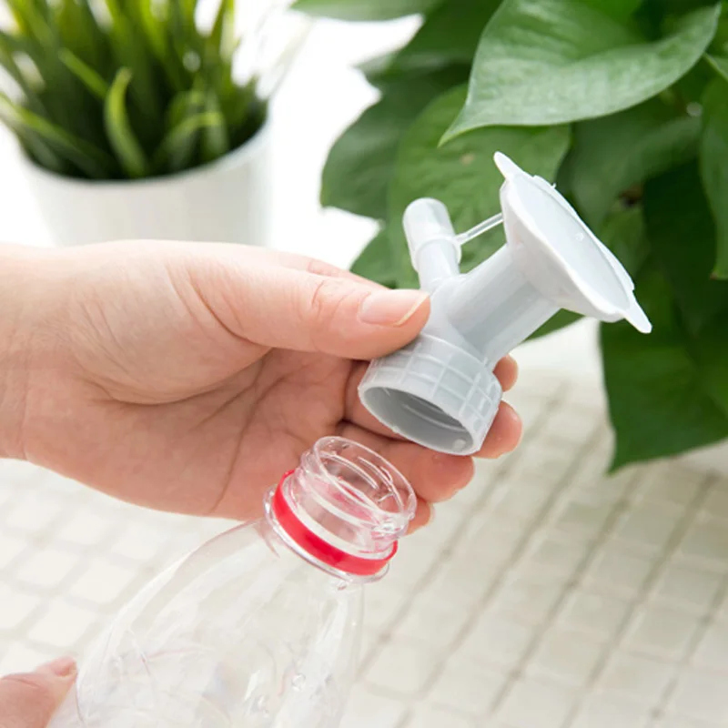 Цветочные водяные бутылки садовые инструменты Пластиковые разбрызгиватели воды может сад 2 в 1 двойного использования лейки Орошения Спринклерная насадка