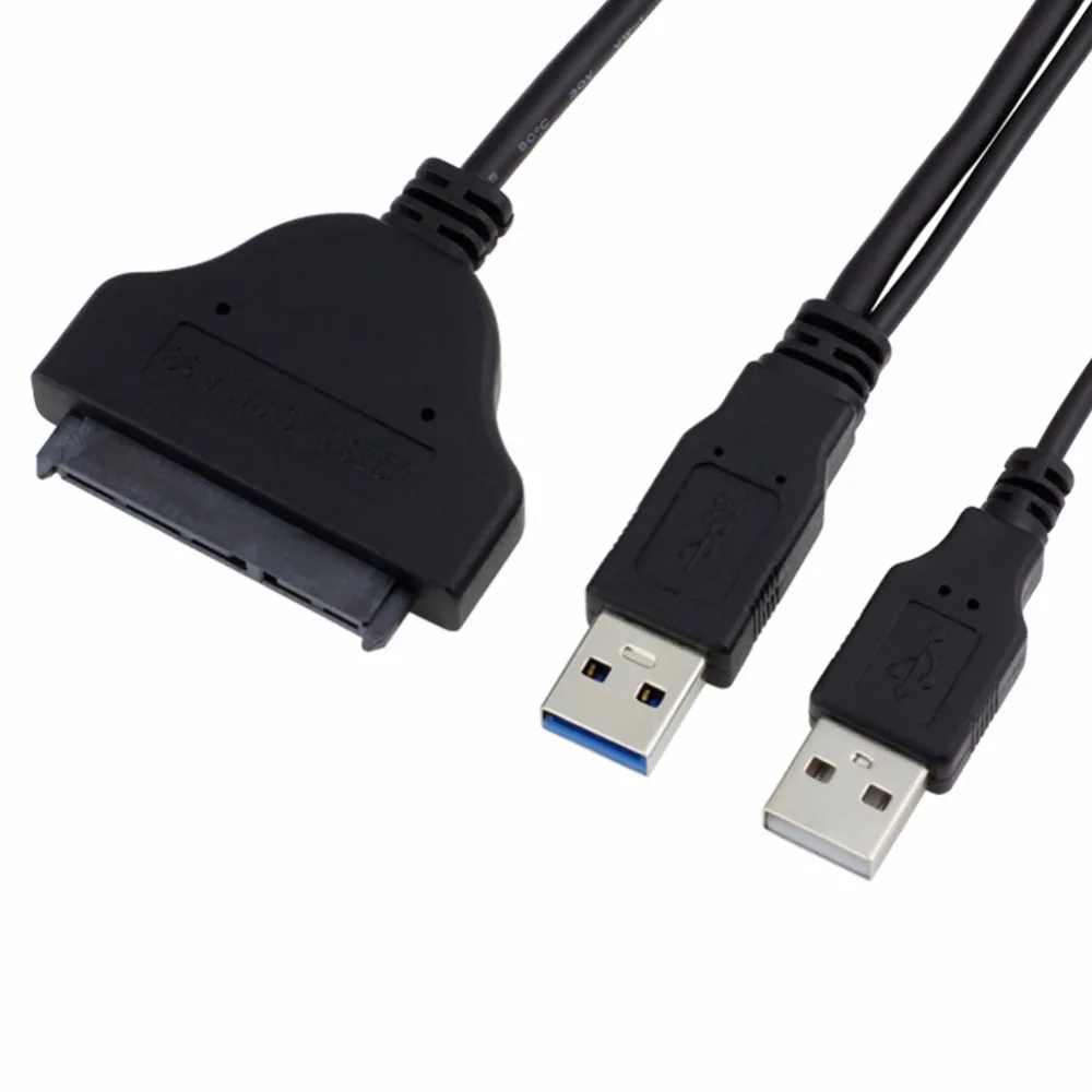 Usb 3 0 to sata 7 15 pin 22pin adapter y cable with dc12v external