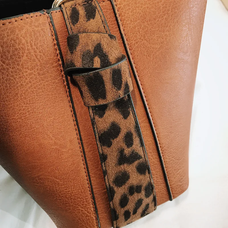 2018 Leather Ladies Top-handle Handbag bags for women luxury handbags women bags designer Brand original design Leopard Print