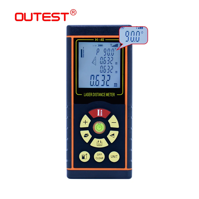 OUTEST Laser Distance Meter 40M 60M 80M 100M Laser Rangefinder Laser Tape Measure Laser Ruler Trena Tape Angle Measurement OUTEST Laser Distance Meter 40M 60M 80M 100M Laser Rangefinder Laser Tape Measure Laser Ruler Trena Tape Angle Measurement