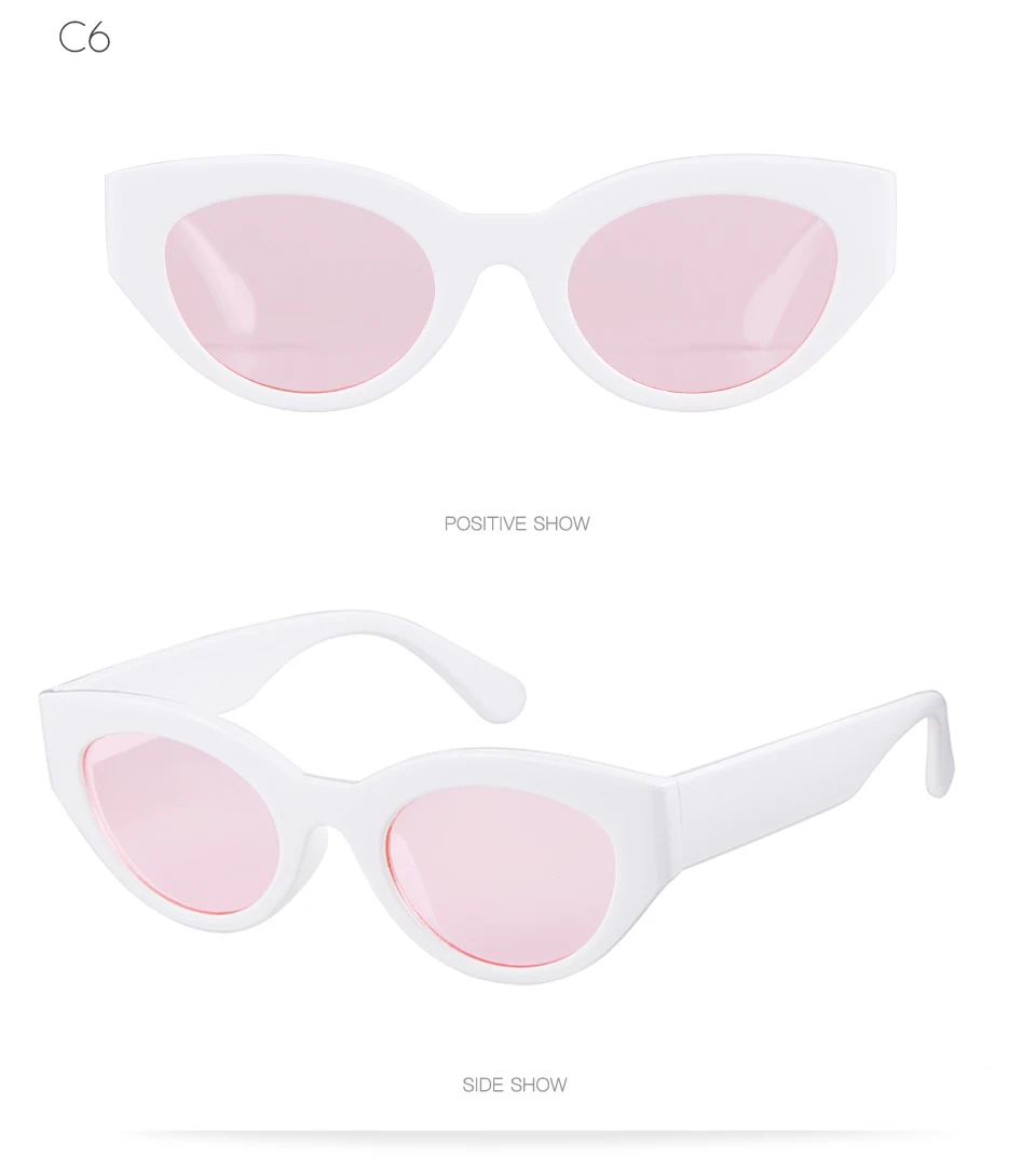 WHO CUTIE, Овальные Солнцезащитные очки для женщин, фирменный дизайн, винтажная леопардовая оправа, овальные линзы, 90 S, солнцезащитные очки «кошачий глаз», солнечные оттенки OM561B