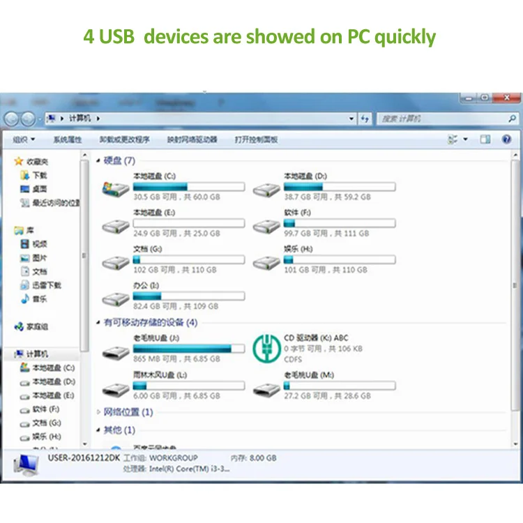 ULT Best USB 2.0 HUB 4 Порты и разъёмы 4-Порты и разъёмы USB вцв Портативный хабы Высокая Скорость кабель USB разветвитель для ноутбука MacBook Планшетные ПК