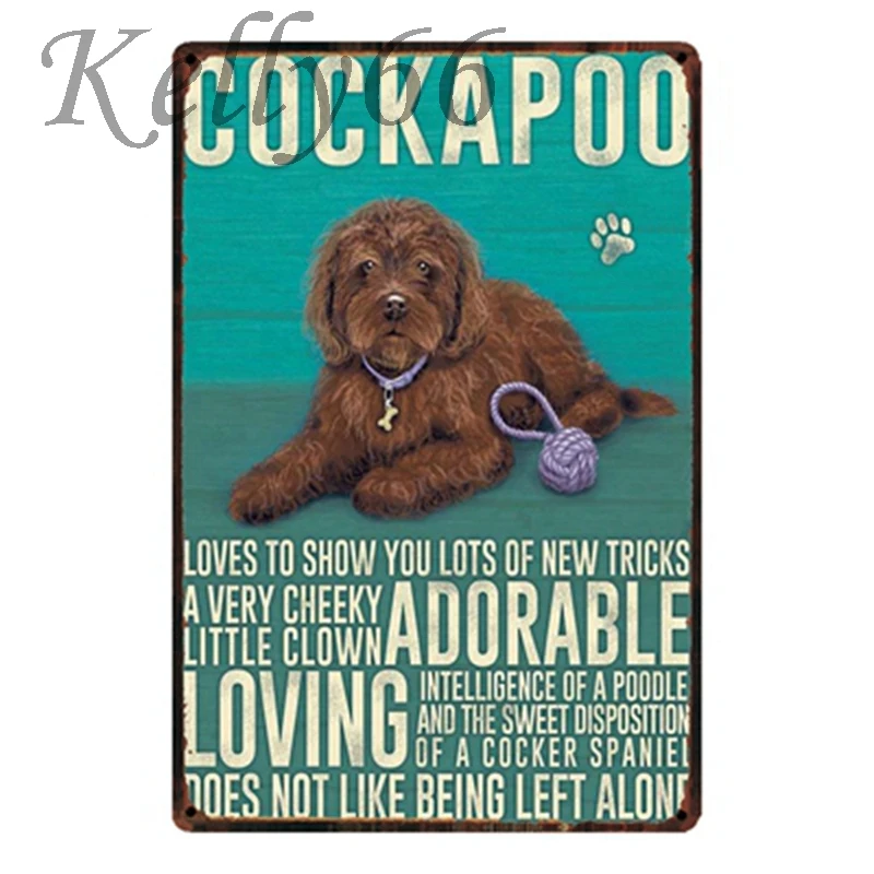 [Kelly66] WEIMARANER металлический знак Олово плакат домашний декор Pet Store настенная живопись 20*30 см размер y-1627 - Цвет: y-1618