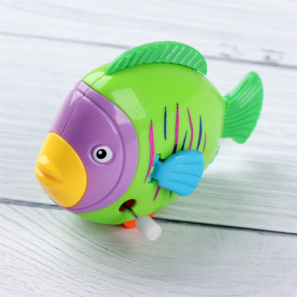 1pc Colorful Fish Shape Clockwork Toy Move The Tail Classic Toy Hobbies Cartoon Fish Wind Up Toy for Children Color Random 1pc Colorful Fish Shape Clockwork Toy Move The Tail Classic Toy Hobbies Cartoon Fish Wind Up Toy for Children Color Random