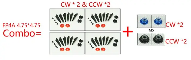 Free Shipping Dismountable Propellers Combo for FPV Quadcopter Mini