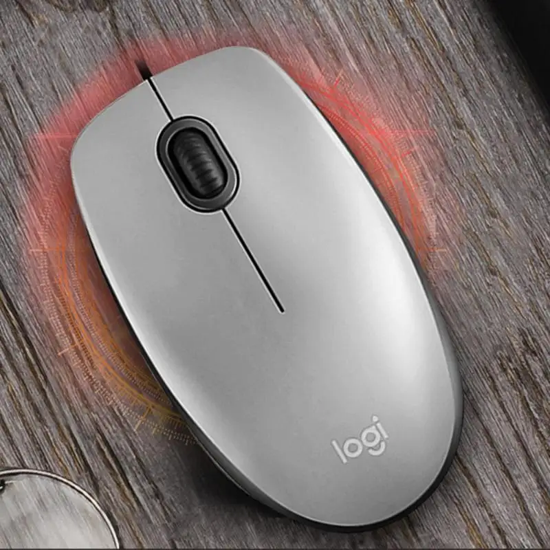 

Logitech M111 USB Wired Slient Mouse 1000DPI 3 Key Gaming Mice Both Hand Office Household Mouse for Win10/8/7/XP Laptop PC