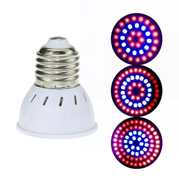 E27 GU10 MR16 лампа красный + синий полный спектр Led Grow Light 36 54 шт 72 для цветочных