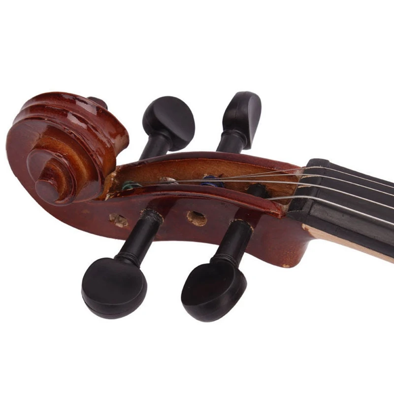 4/4 Full Size Natural Acoustic Violin Fiddle With Case Bow Rosin Mute Stickers