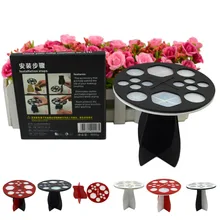 Acrylic Board Cosmetic Makeup Brush Holder Brush Drying Display Stand Storage Makeup Brush Set Showing Rack Organizer