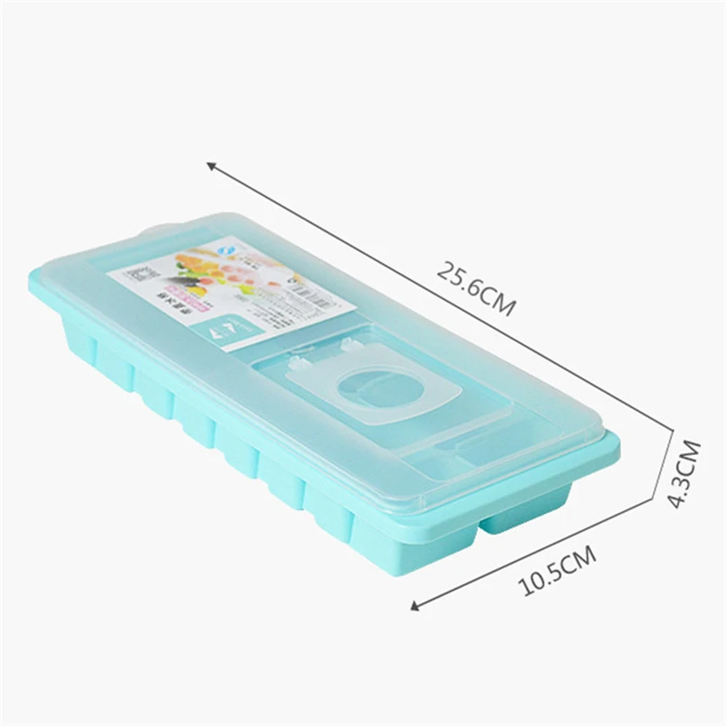 

Tenske ice cube tray 2017 hot 16 Cavity Ice Cube Box With Lid Cover Drink Jelly Freezer Mould ice Maker*30 GIFT Drop