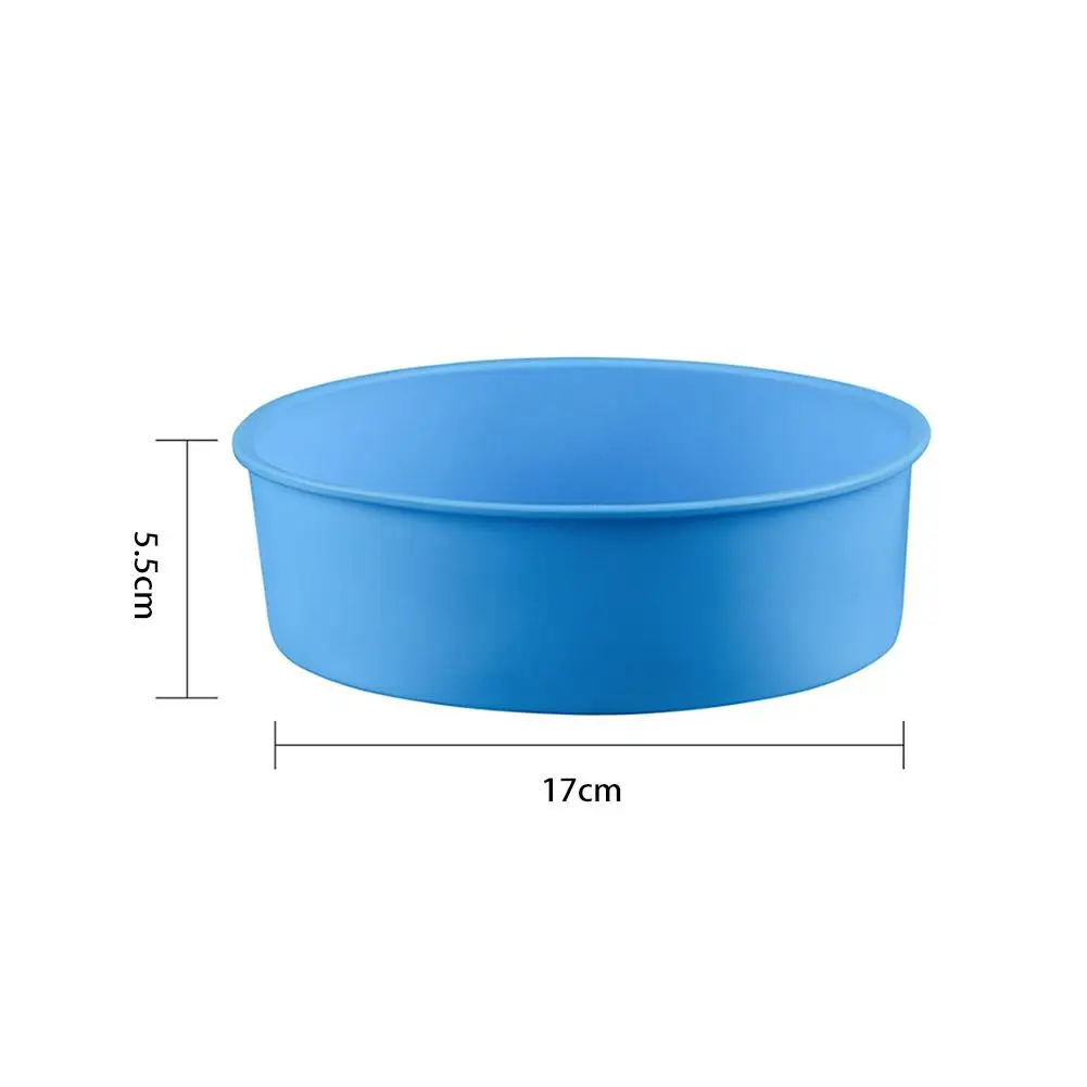 Круглая силиконовая форма для торта, силиконовая подставка для торта, для мороженого, шоколада, кондитерских изделий, художественная сковорода, жаропрочная посуда для десерта, инструменты для торта - Цвет: As the picture