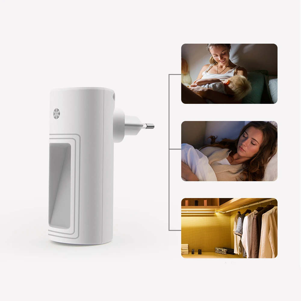 

Wireless Night Lamp EU US Plug 2LED Night Light Infrared PIR Human Sensor Auto Motion Detector For Bedroom AC 100-240V