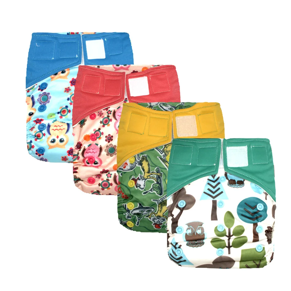 

Miababy OS Bamboo AIO/Heavy Wetter Cloth Diaper, bamboo inner and with 2 bamboo inserts.