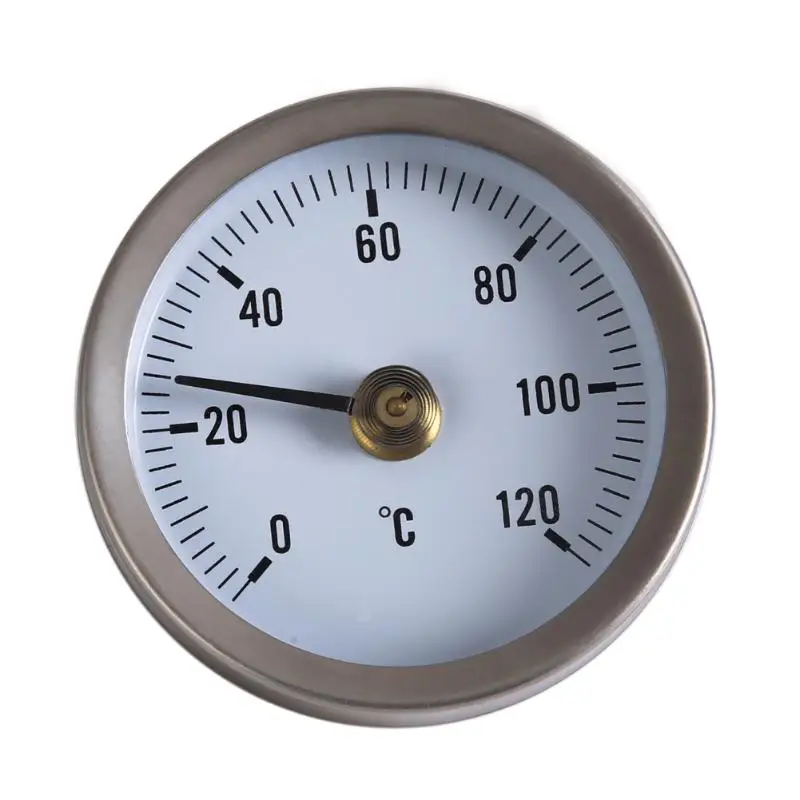 

Pipe Spring Clip-on Thermometer Temperature Gauge 63mm 0/120C Thermal Pas PTSP
