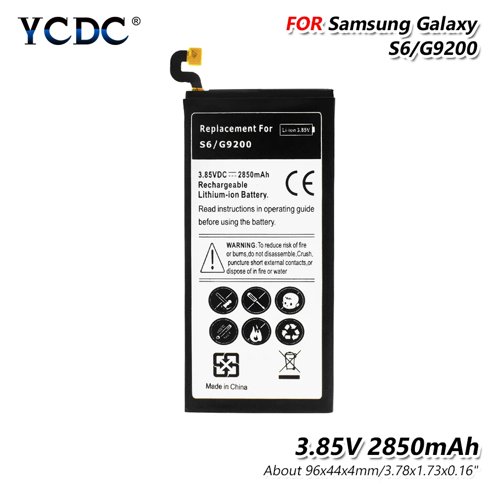 2850 мА/ч, новое слово samsung Galaxy S6 G920 G9200 G920f G920i G920A G920P G920V G920S G920T Ёмкость смартфон Батарея