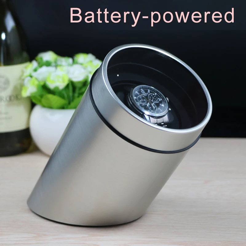 

battery powered Single Watch Winder for automatic watches watch box automatic winder storage display case box