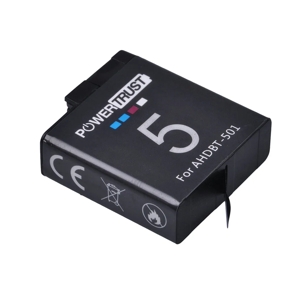 5 шт. 1600 мАч AHDBT-501 батарея для Gopro Hero 5 батарея AHDBT501+ 3Way 3 слота USB зарядное устройство для GoPro 5 Hero5 AHDBT 501 4K камера - Цвет: 1B