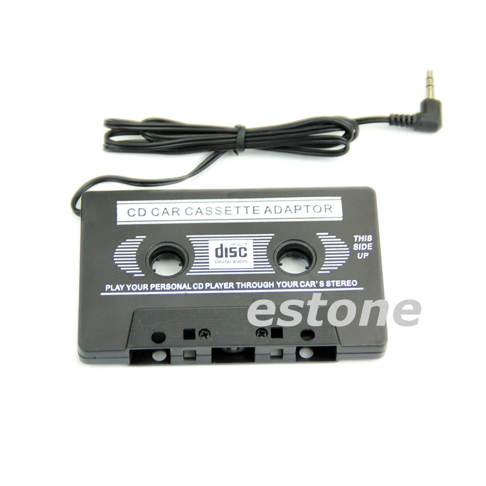 OOTDTY New Tape Cassette to 3.5mm AUX Car Audio Adapter for iPod Video/MP3/CD/DVD