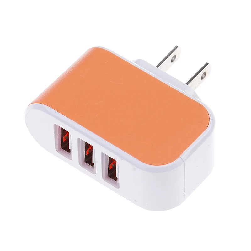 Адаптер зарядного устройства для телефона 3 порта USB концентратора 5 В 1 А стандарт