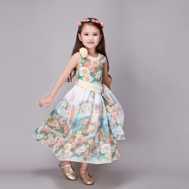 Buy Summer Cool floral dresses Brand children wear