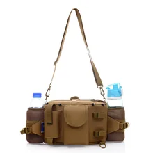 Bolsos de Hombro Del deporte Para Hombres Mujeres CamouflageTactical Escalada Ciclismo Botella de Agua Bolsas de Mensajero de Nylon Bolso de La Cintura Militar Del Ejército