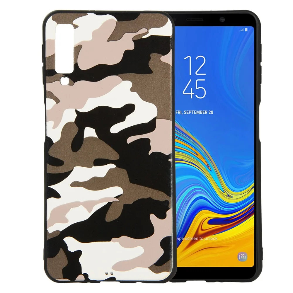 Армейский камуфляжный чехол для телефона Samsung A7 2018 A8 Звездный Камуфляжный узор