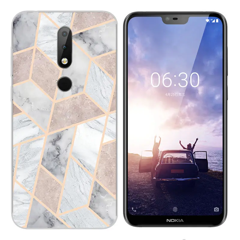 Arvin Cover for Nokia X6 2018 Case Nokia 3.1 6.1 Smart Back Protective Fundas Painted Phone Cover for Nokia 2 3 5 6 7 8 9 Shell (17)