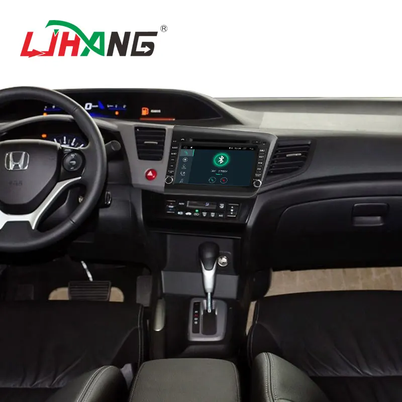Flash Deal LJHANG 8 inch Android 8.1 Car DVD Player 2 Din For Honda Civic 2012-2015 2016 GPS Navigation Radio WIFI Multimedia Stereo Audio 5