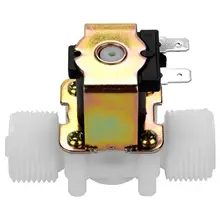 DN20 G3/" AC/DC 12 V Пластик электромагнитный Винт Воды входной переключатель 300mA Номинальный ток в одну сторону направлением потока