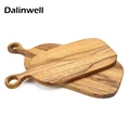 Scandinavian Creative Solid Wood Chopping Cutting Board Eco-Friendly Sterile Bread Tray Coffee Shop Pizza Plate Kitchen Utensils
