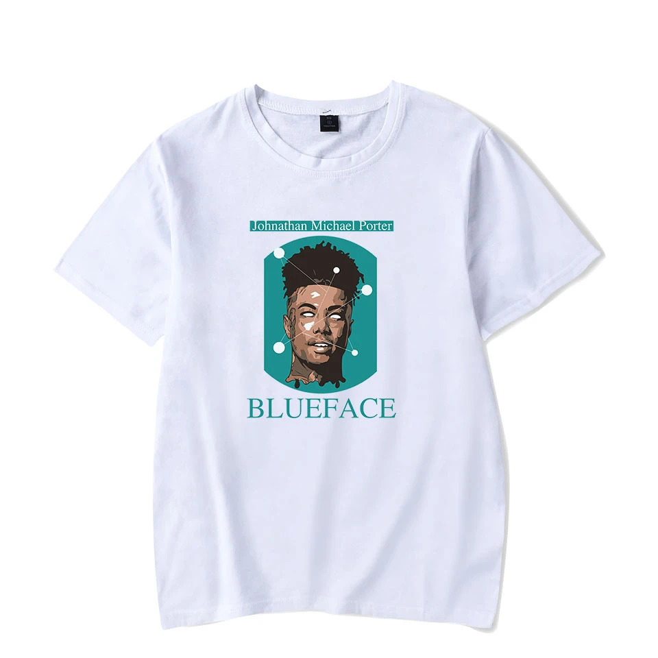 New Arrive Rapper BlueFace t shirt Men/women Summer Cotton Hip Hop  Streetwear BlueFace Men's white t shirt Plus Size XXS 4XL|T-Shirts| -  AliExpress
