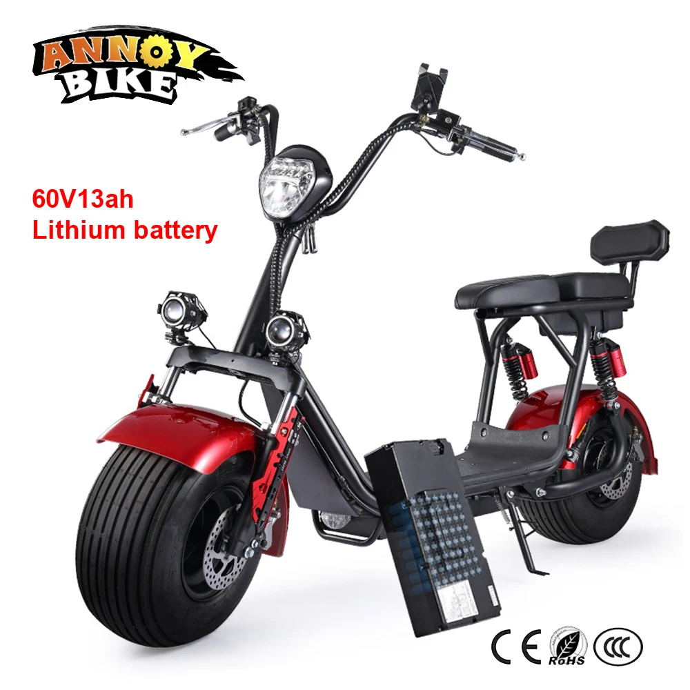 Clearance 60V12AH20AH 1000W Lithium Battery With Battery Box Detachable Large-capacity For Wide Tire Harley Electric Bike Battery Car 4