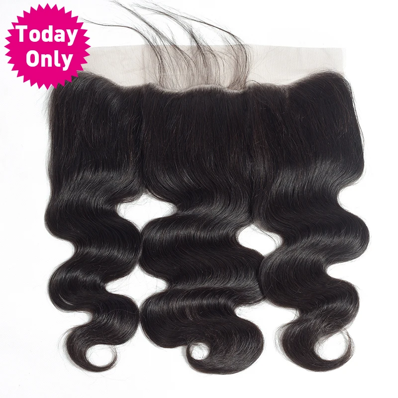 TODAY ONLY Brazilian Body Wave 3 Bundles With Frontal Remy Human Hair Bundles With Frontal Lace Frontal Closure With Bundles