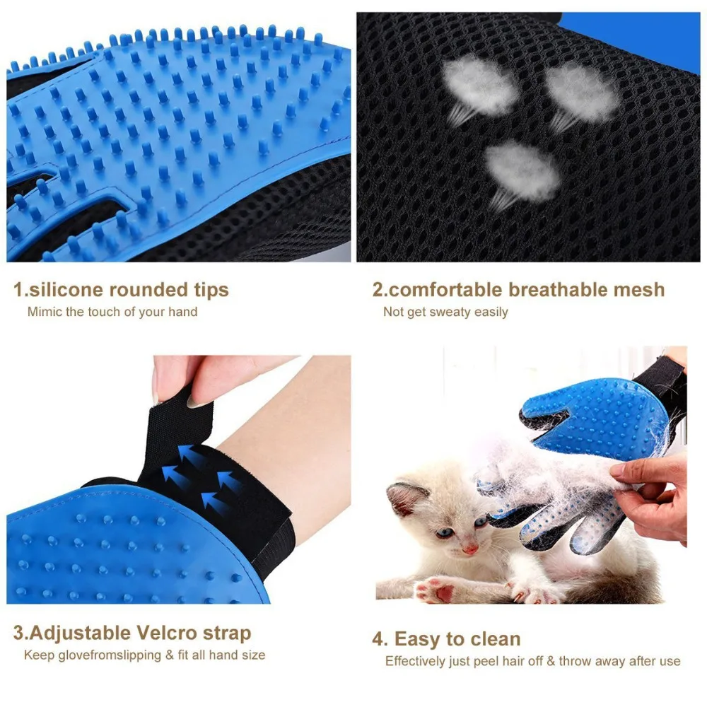 Title 27, ULTRASOUND PET Dog Hair Brush Glove For Pet Cle...