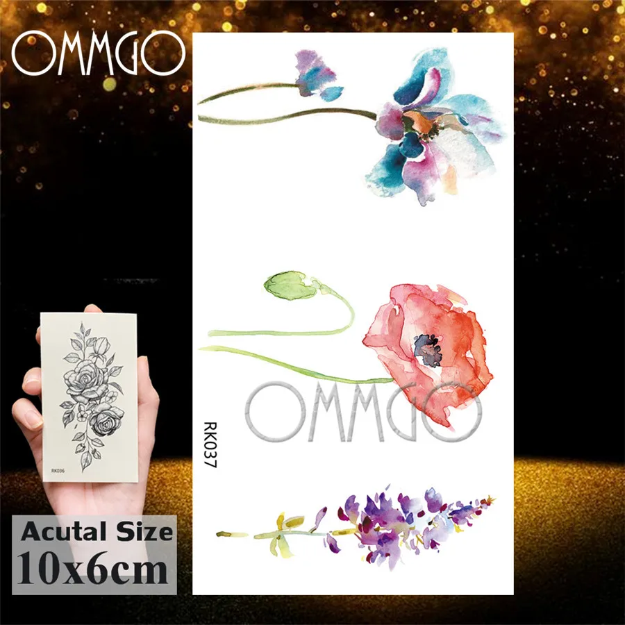 OMMGO Sexy Naked Girl Hot Temporary Tattoos Women Sticker Black Drawing Fake Tattoo Custom Tatoos Lips Body Art Arm Minimalist - Цвет: ORK037