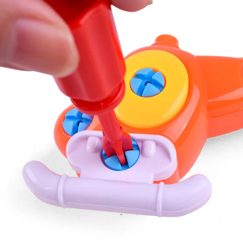 Motorcycle Helicopter Train Car Plane Jeep Bike Dinasour Diy Toy For Children Gift Screw Nut Assembly Baby Kid Boy Girl Aircraft
