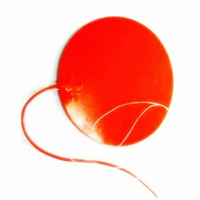 Диаметр 320*1,5 мм тепло-кровать для 3d принтер силиконовая резина подогреватель 220 В 550 Вт клей 1 сбоку 100 К термистор 500 мм провод