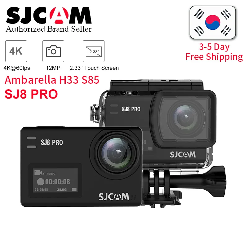 

SJCAM SJ8 Pro yi 4K 60fps action Camera Waterproof Anti-Shake Dual Touch Screen 8*Digital Zoom WiFi Remote Control Sports DV cam