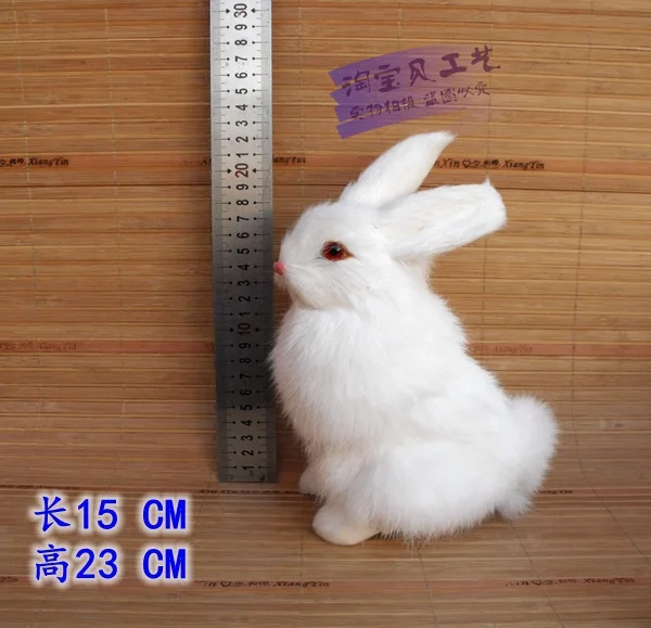 5 шт. семьи моделирования игрушки кролика полиэтилена и меха белый кролик куклы подарок 2424