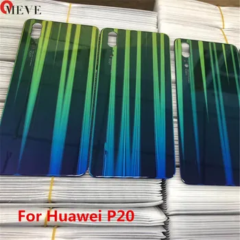 

50PCS/LOT Replacement For Huawei P20 EML-L09 EML-L09C EML-L29 EML-AL00 5.8" Battery Housing Door Cover Back Case