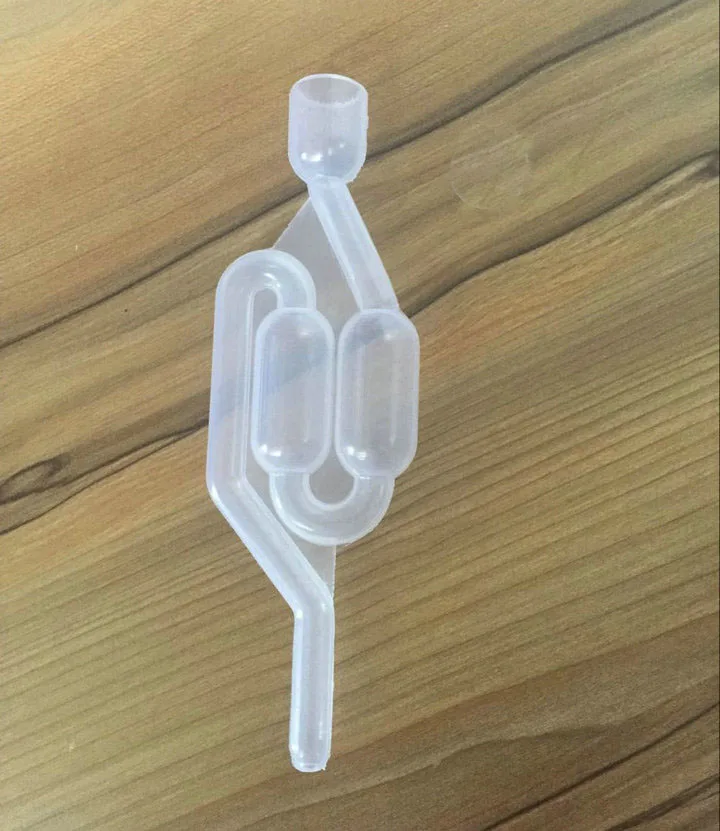 BEER HOME BREW AIRLOCK 5 PACK "S" DOUBLE BUBBLE TWIN AIR LOCK WINE