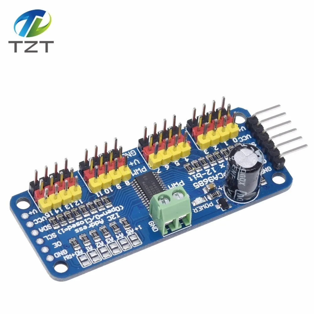 Завеса 16 канальный 12 битная ШИМ сервопривод I2C интерфейс PCA9685 для Arduino Raspberry Pi DIY Servo