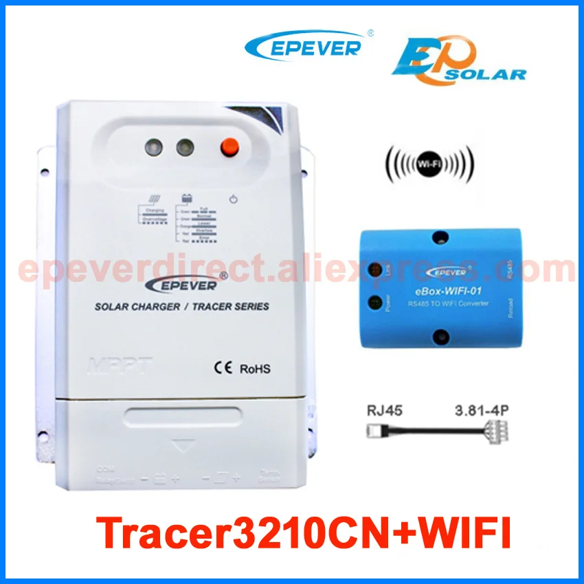 

charger controller solar factory direct mppt 30A 30amp Tracer3210CN with wifi function box