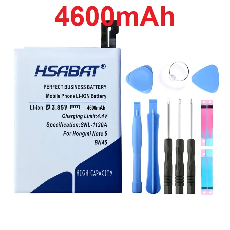 

HSABAT BN43 BN41 BM45 BM46 BN45 Battery for Xiaomi Redmi Note 5 4 4X 3 2 Note2 Note3 Note4 Note4X Helio X20/Redmi Note 4X Pro