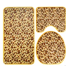 3 шт. коврик для ванной комнаты Набор ковриков для ванной с животным принтом контурный коврик крышка умывальника пена ковер сетка ванная комната коврики